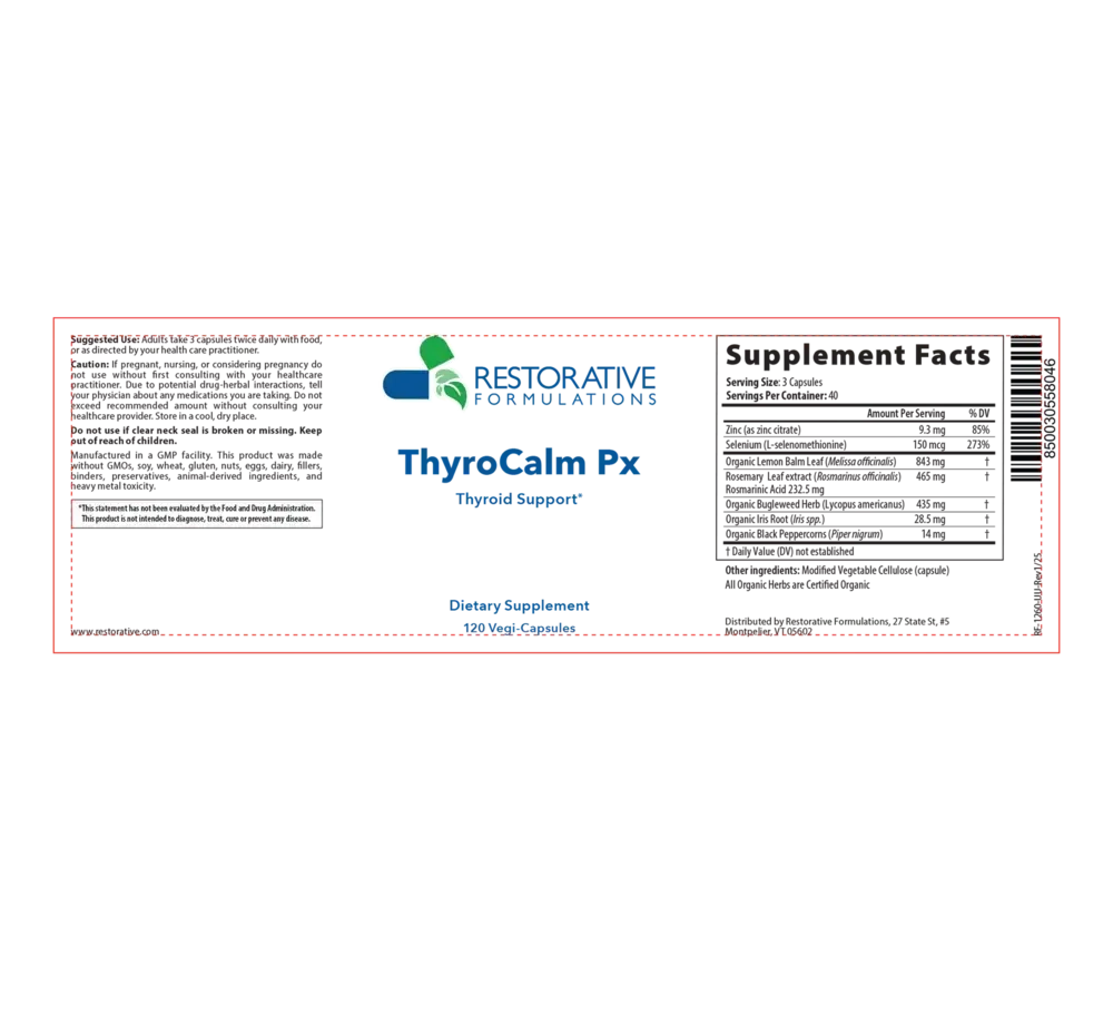 Product image for ThyroCalm Px.