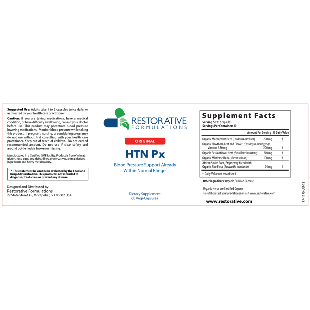 Product image for HTN Px (Formerly HTN 180 Px - Original).