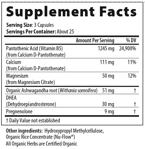 Product image for Adrenal Px DHEA.