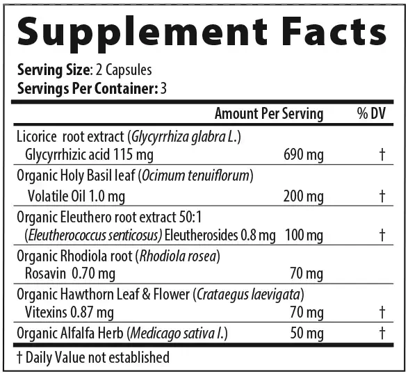 Product image for Adrenal Px L-BP Capsules.