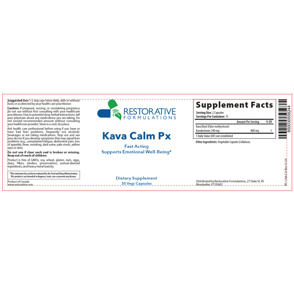 Product image for Kava Calm Px.