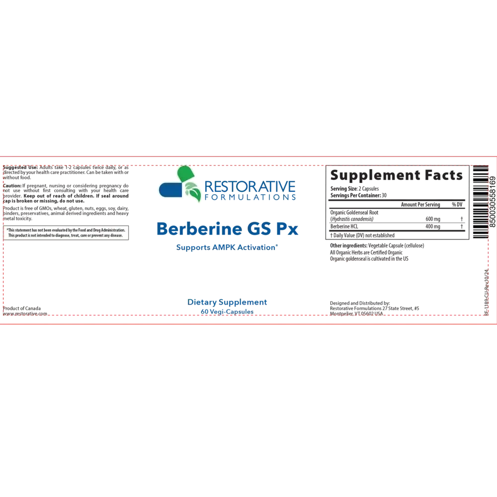 Product image for Berberine GS Px (formerly MicroBiome Px).