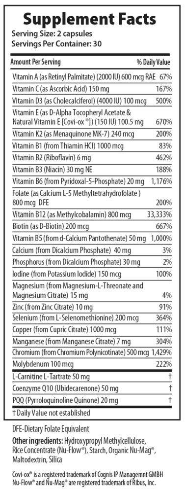 Product image for Mitochondria Nutrition PQQ.