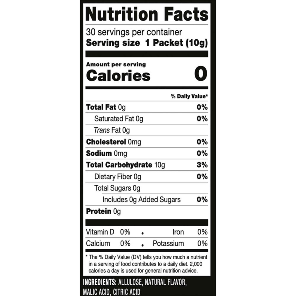 Product image for RxSugar Flavored Allulose Sugar Swealthy Stix.