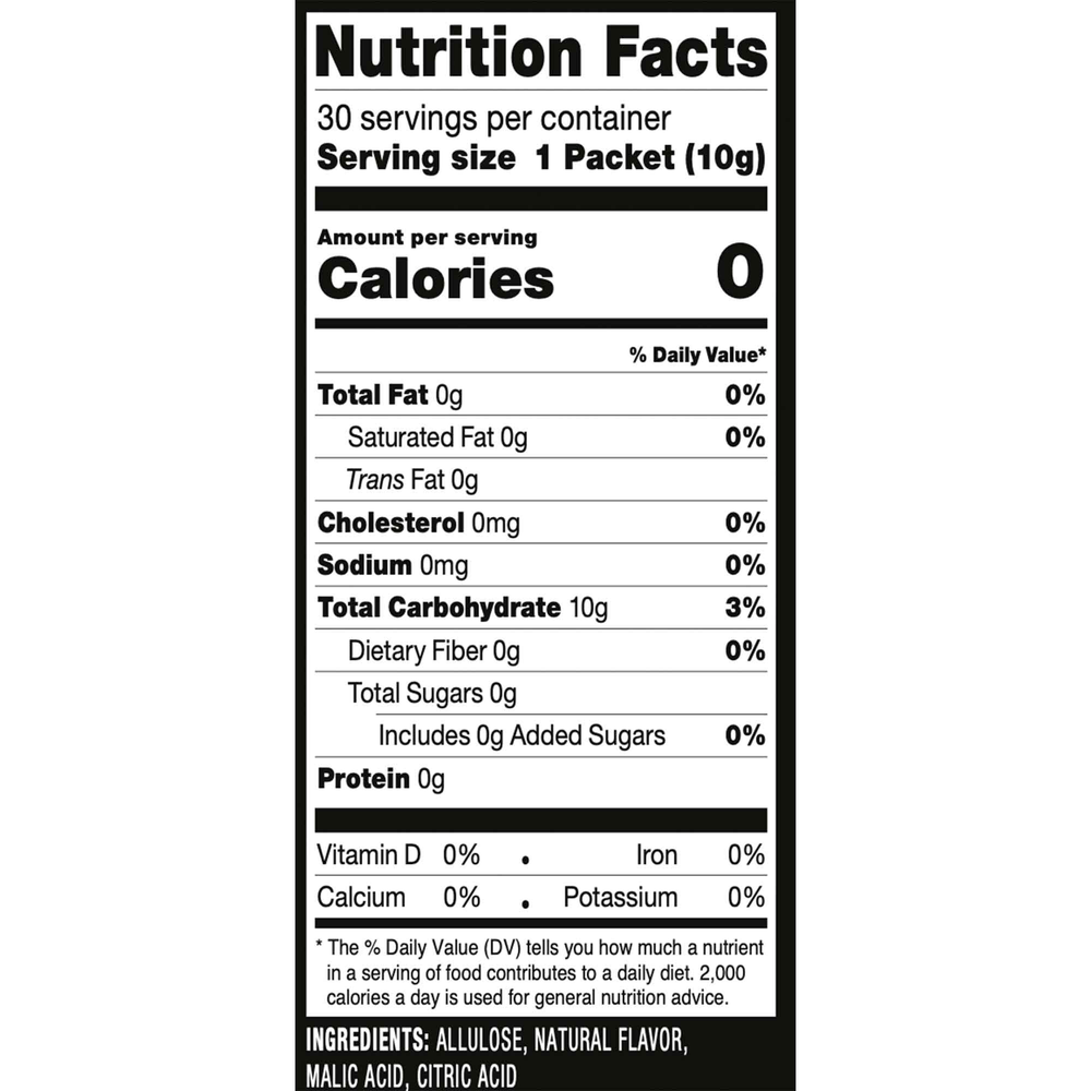 Product image for RxSugar Flavored Allulose Sugar Swealthy Stix.