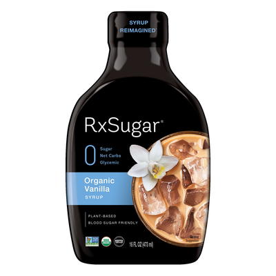 RxSugar Organic Vanilla Syrup 473 Milliliters