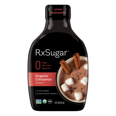 RxSugar Organic Cinnamon Syrup 473 Milliliters