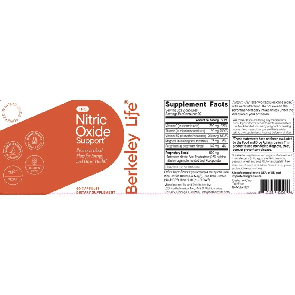 Product image for Nitric Oxide Support.