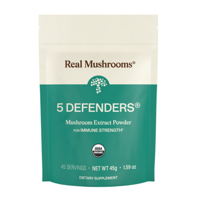 5 Defenders™ Mushroom Extract Blend Powder 45 Grams