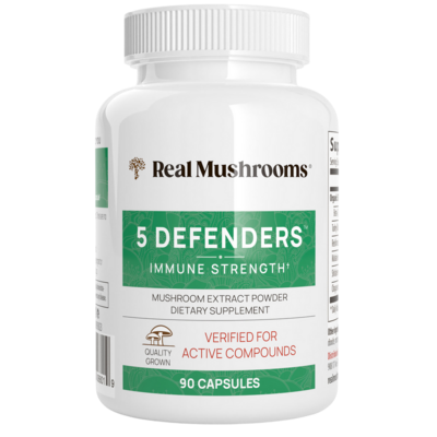 5 Defenders™ Mushroom Extract Blend Powder Capsules