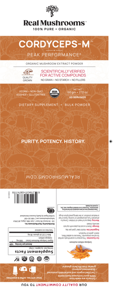 Product image for Cordyceps Mushroom Extract Powder.