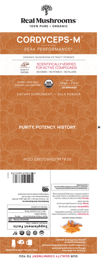Product image for Cordyceps Mushroom Extract Powder.