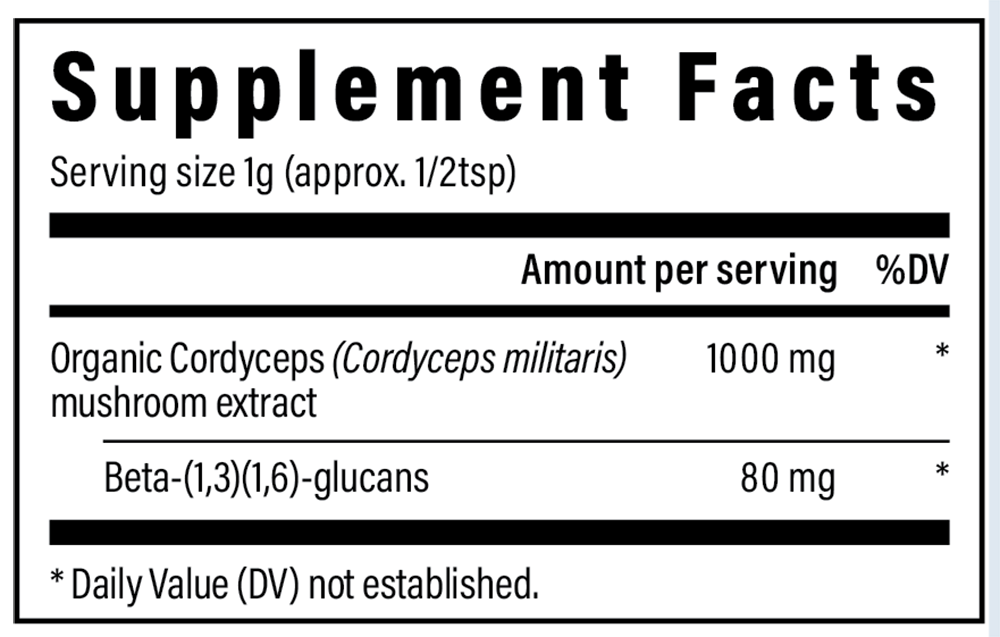 Product image for Cordyceps Mushroom Extract Powder.