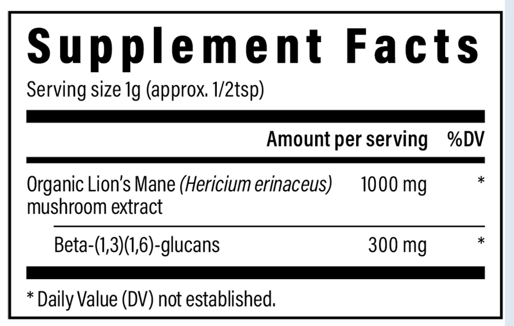 Product image for Lion's Mane Extract Powder.