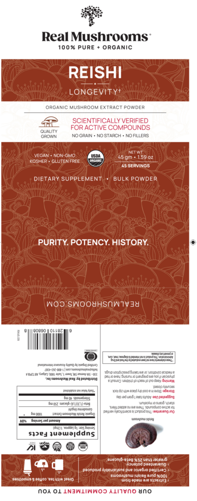 Product image for Reishi Mushroom Extract Powder.