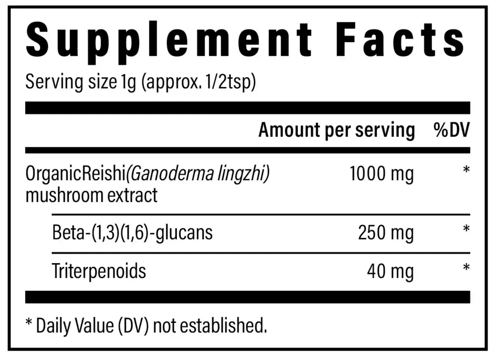 Product image for Reishi Mushroom Extract Powder.