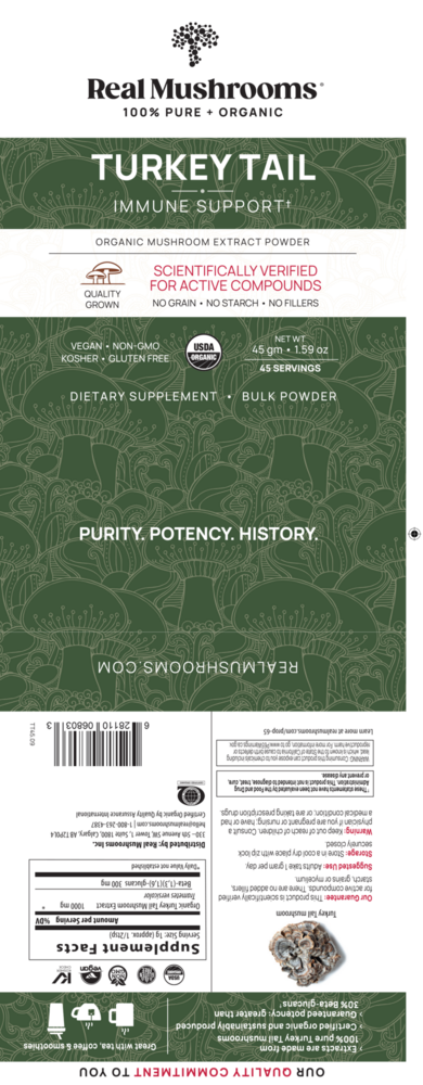 Product image for Turkey Tail Mushroom Extract Powder.