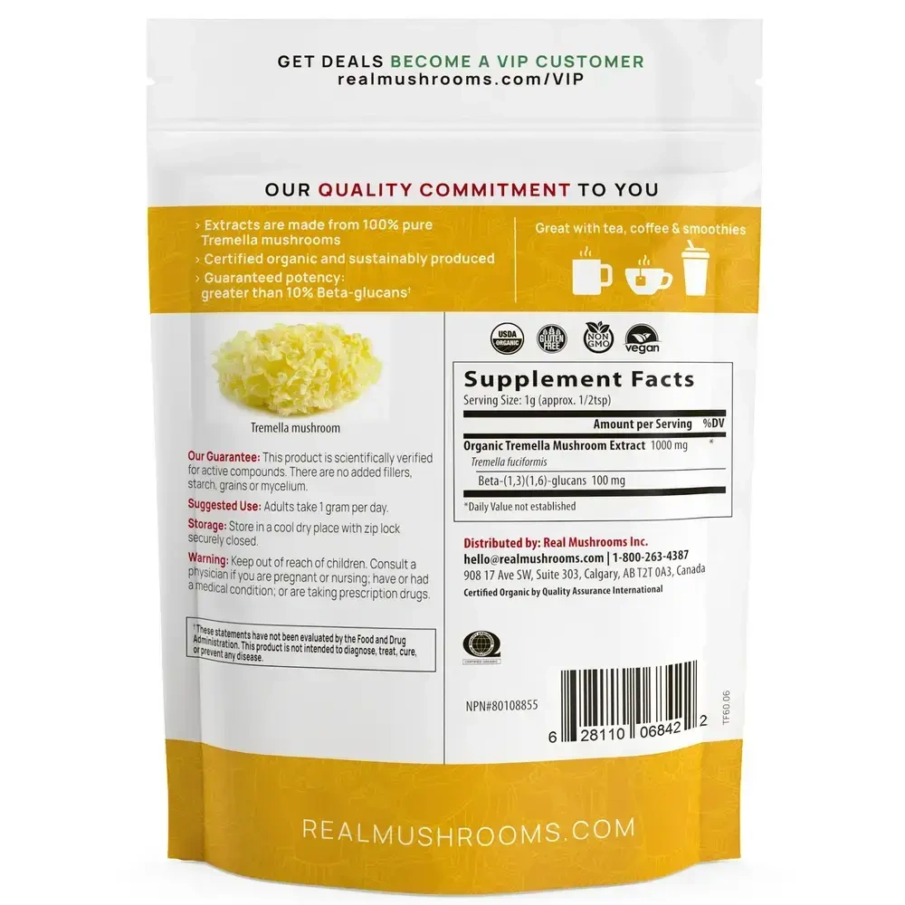 Product image for Tremella Mushroom Extract Powder.