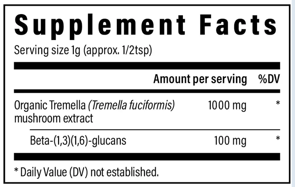 Product image for Tremella Mushroom Extract Powder.