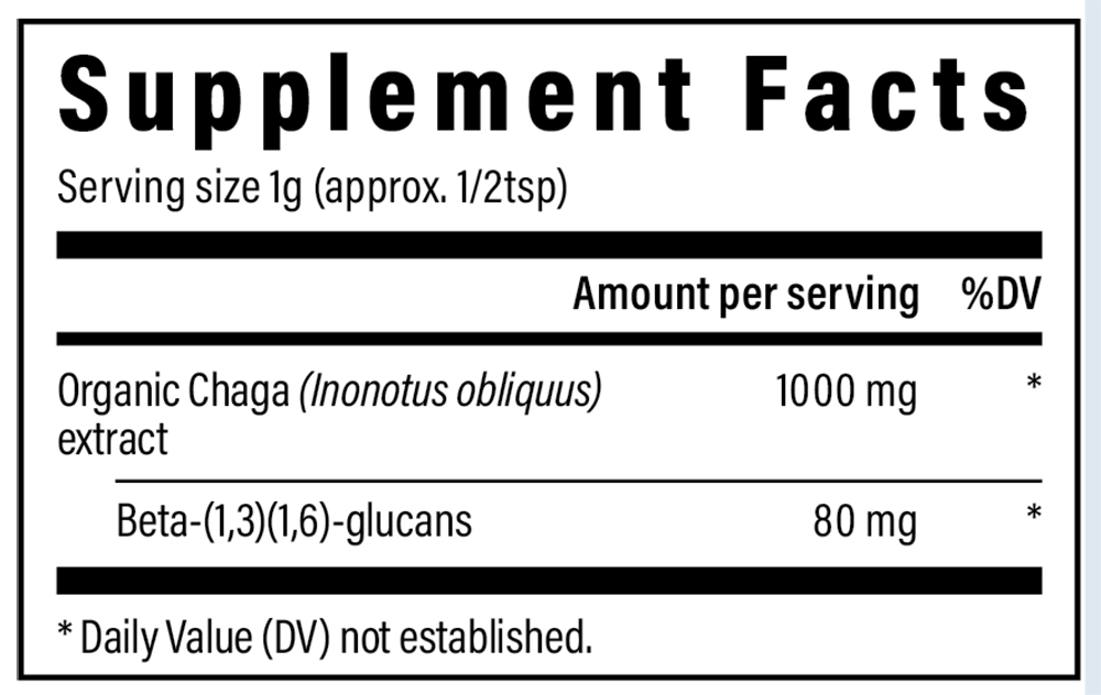 Product image for Chaga Extract Powder.