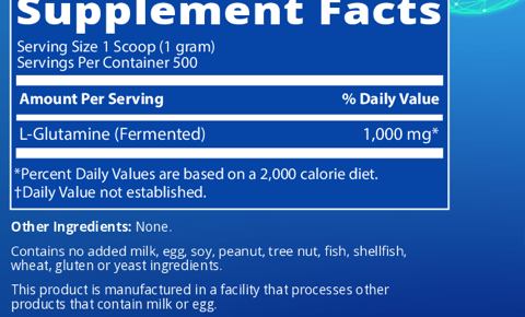 Product image for L-Glutamine Powder 500g.