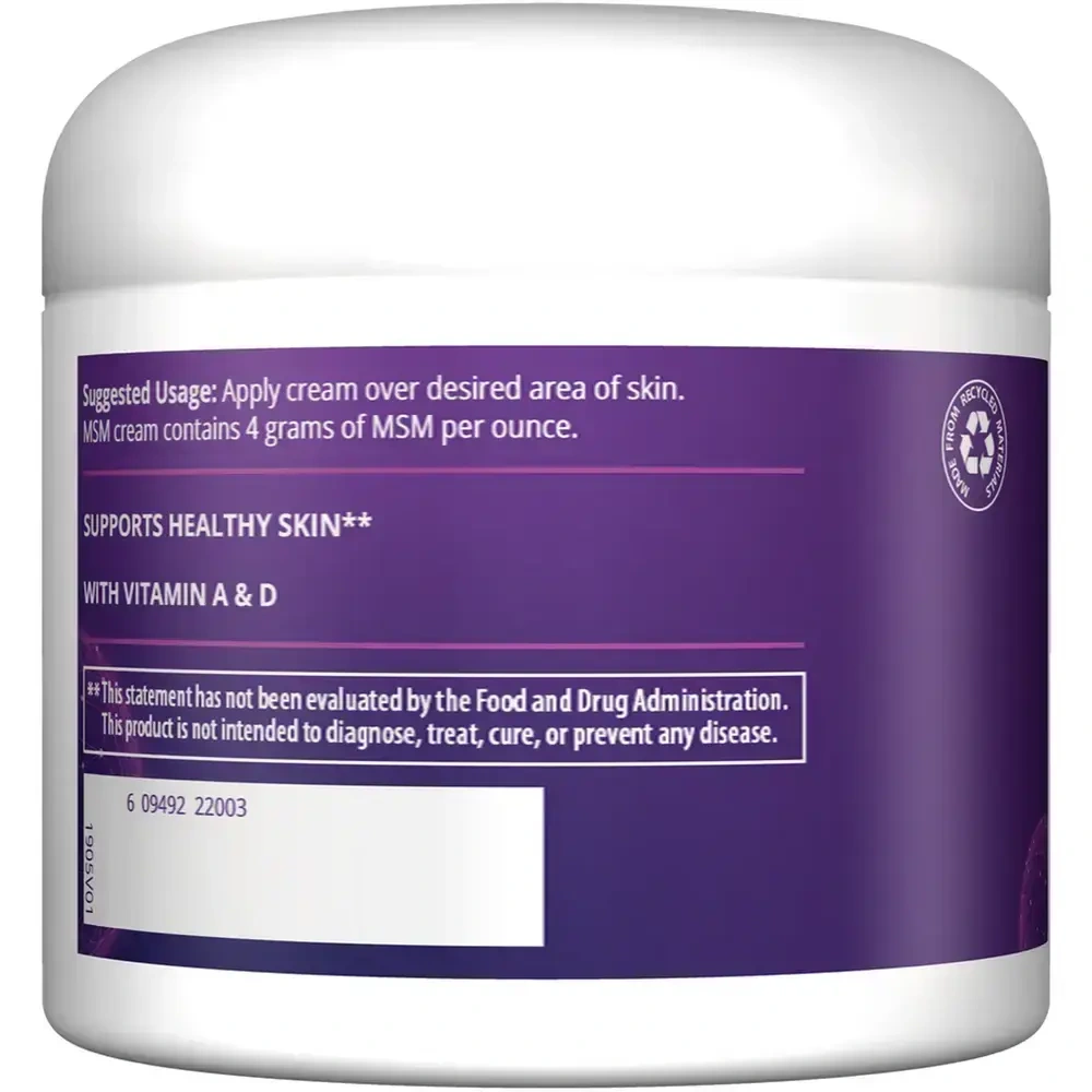 Product image for MSM Cream.