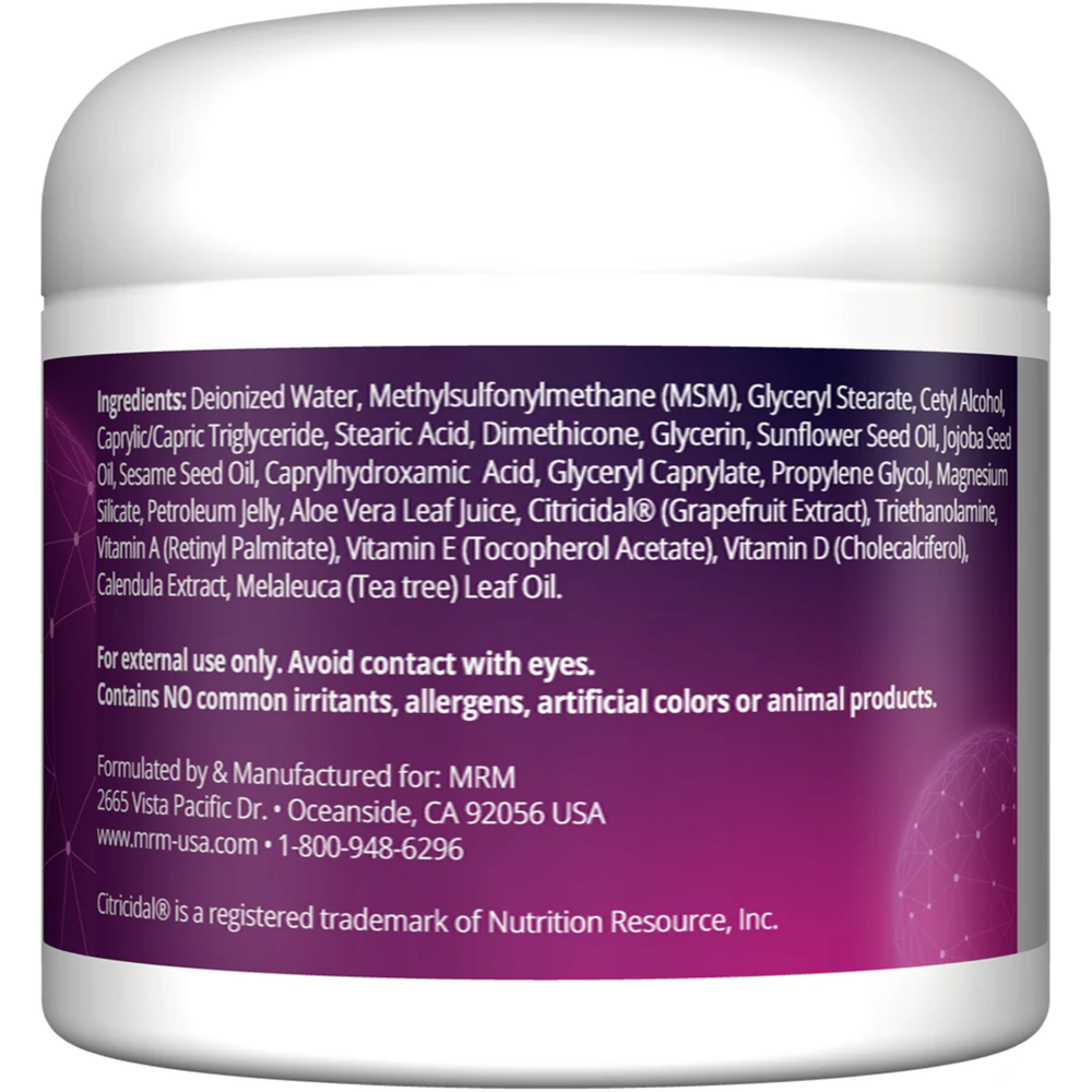 Product image for MSM Cream.