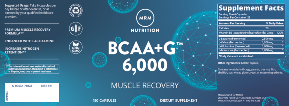 Product image for BCAA+G 6000.