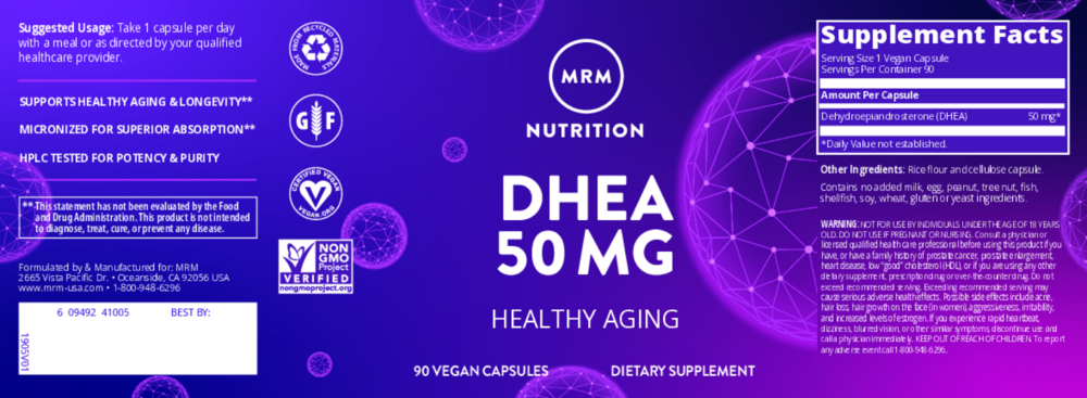 Product image for DHEA 50mg.