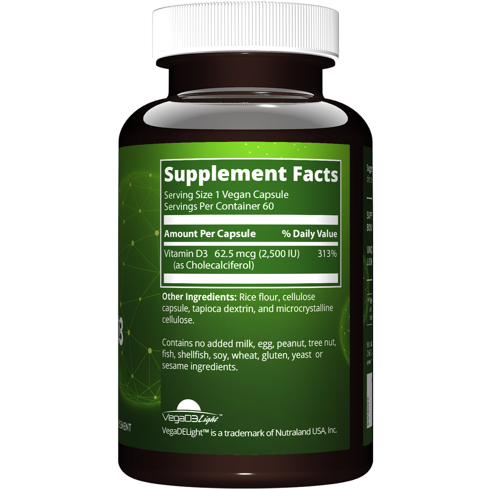 Product image for Vegan Vitamin D3 2500IU.