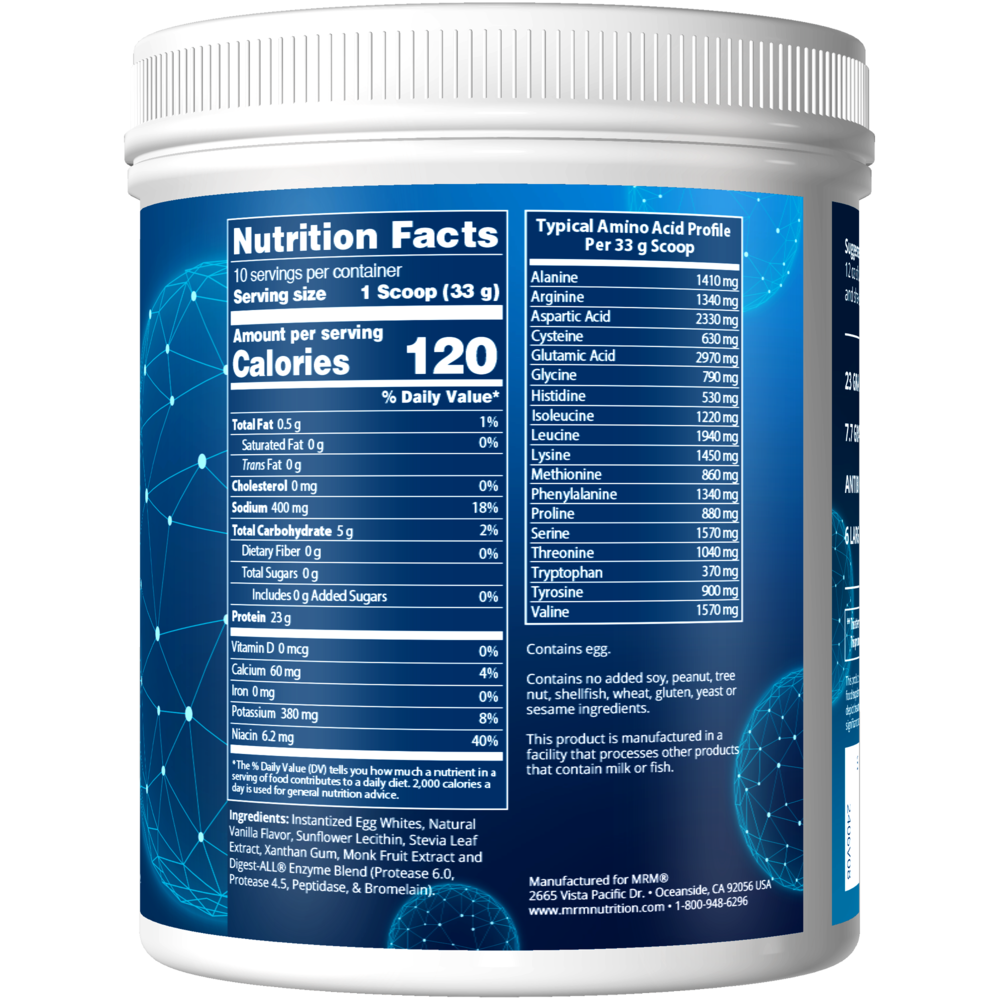 Product image for Egg White Protein - Vanilla.