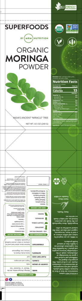 Product image for Raw Organic Moringa Leaf Powder.