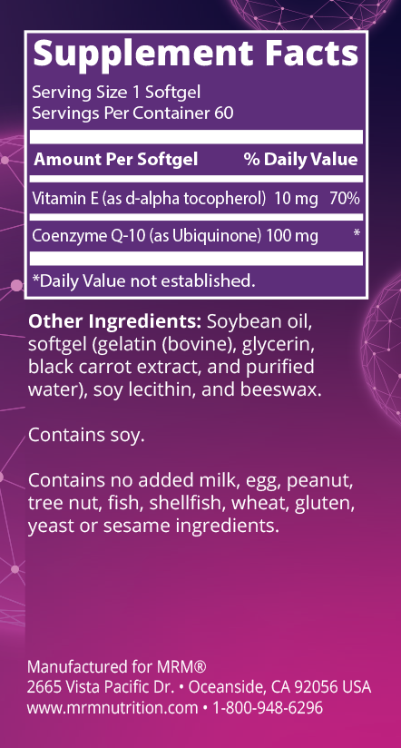 Product image for CoQ-10 100mg.