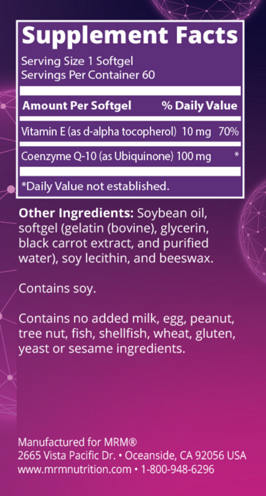 Product image for CoQ-10 100mg.
