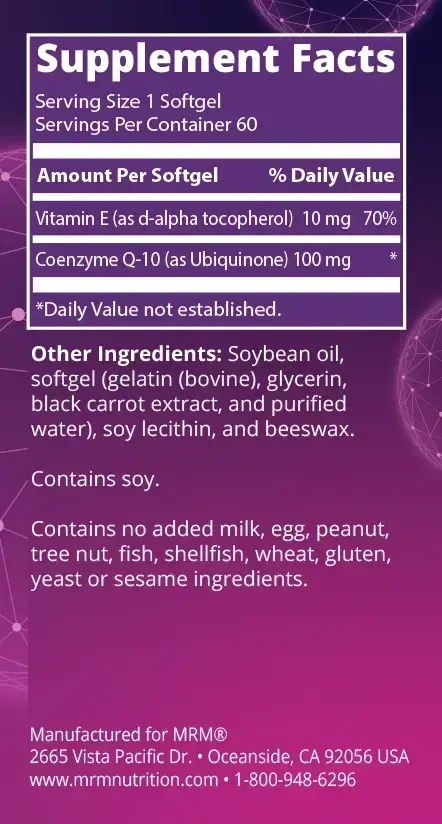 Product image for CoQ-10 100mg.