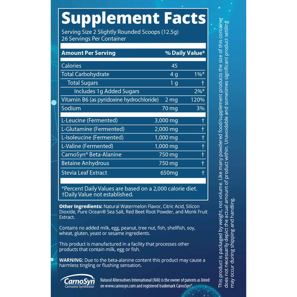 Product image for BCAA+G Reload - Natural Watermelon.