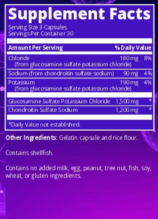 Product image for Glucosamine Chondroitin.