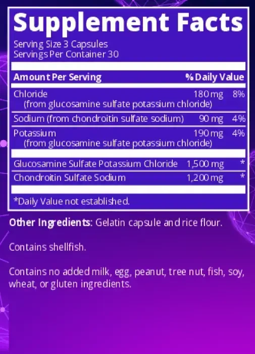 Product image for Glucosamine Chondroitin.