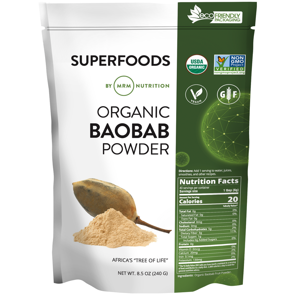 Product image for Raw Organic Baobab Fruit Powder.