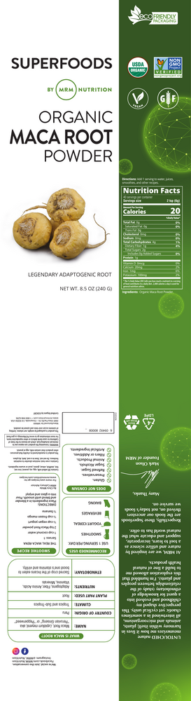 Product image for Raw Organic Maca Root Powder.