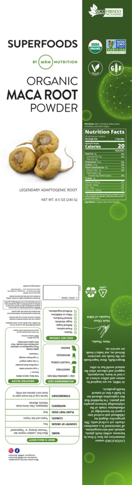 Product image for Raw Organic Maca Root Powder.