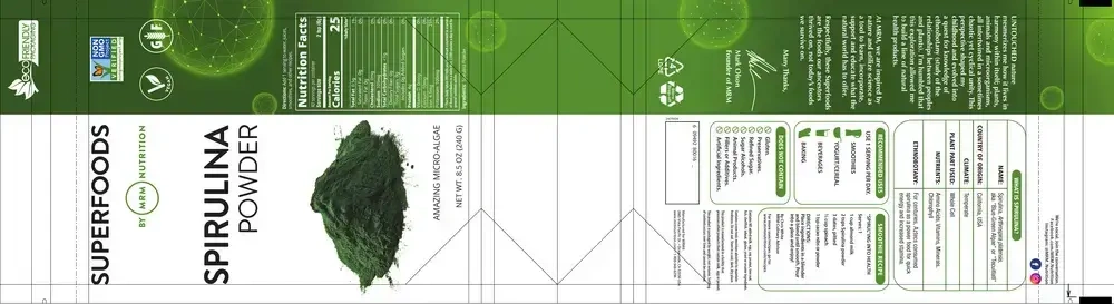 Product image for Raw Spirulina Powder.