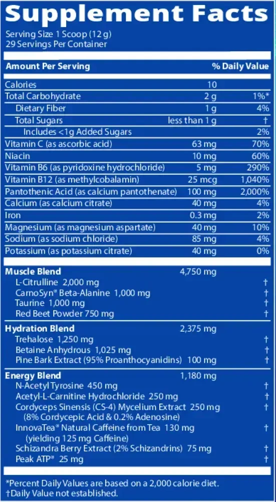 Product image for Driven™ Pre Workout Strawberry Kiwi Flavored.