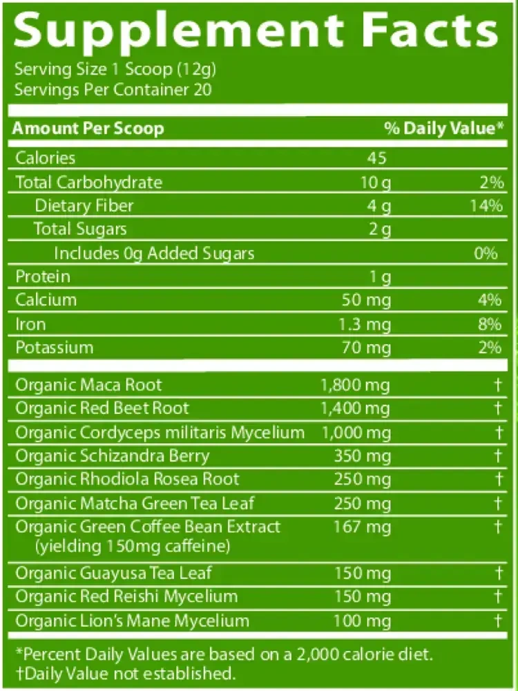 Product image for Organic Pre-Workout Island Fusion.