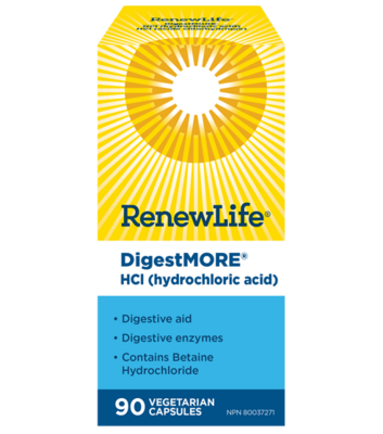 DigestMORE HCl (hydrocholric acid) 90 capsules
