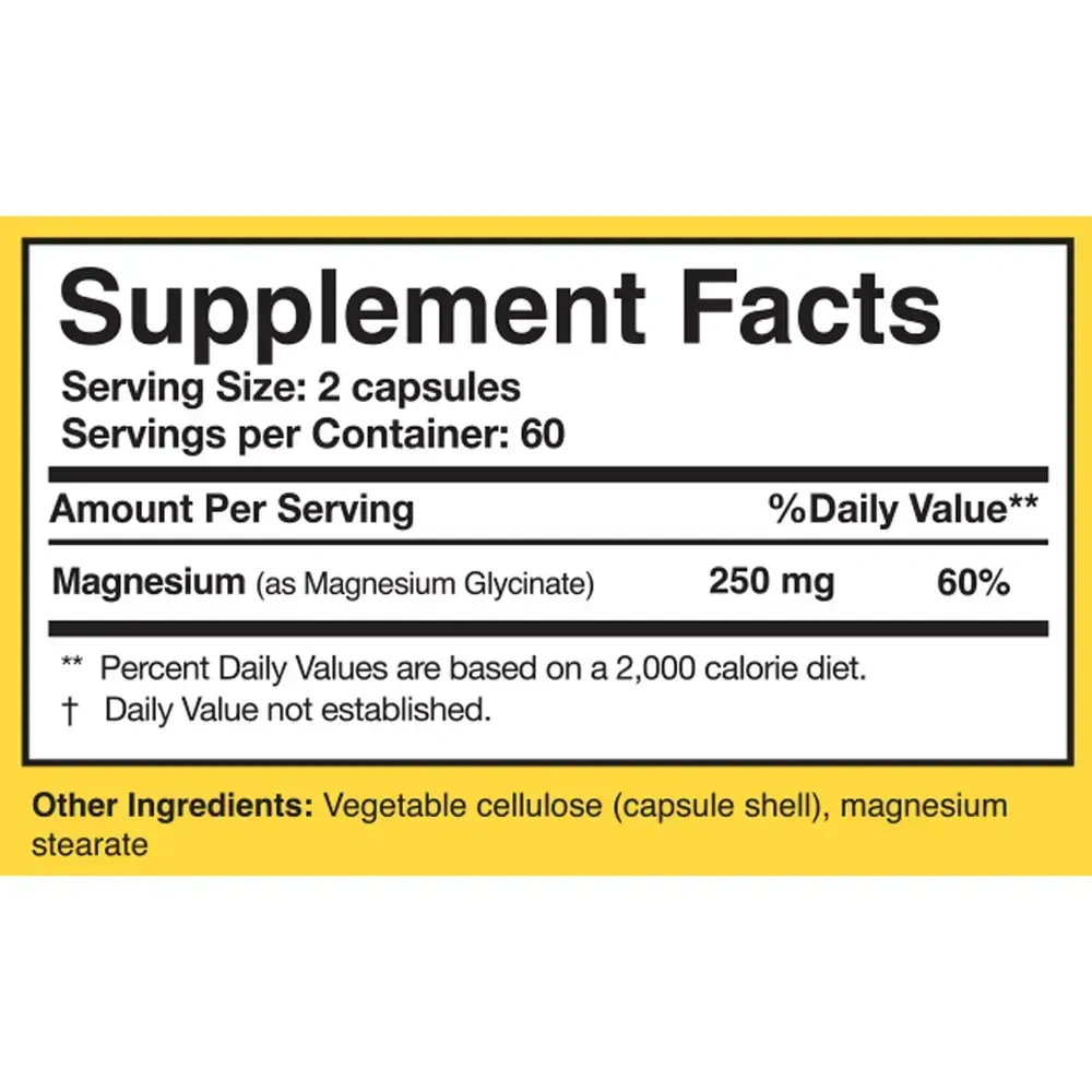 Product image for Magnesium Glycinate.
