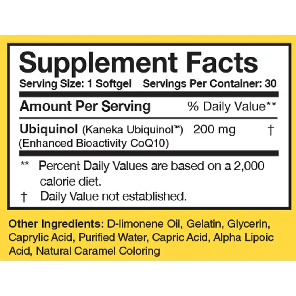 Product image for Ubiquinol Super 200™.