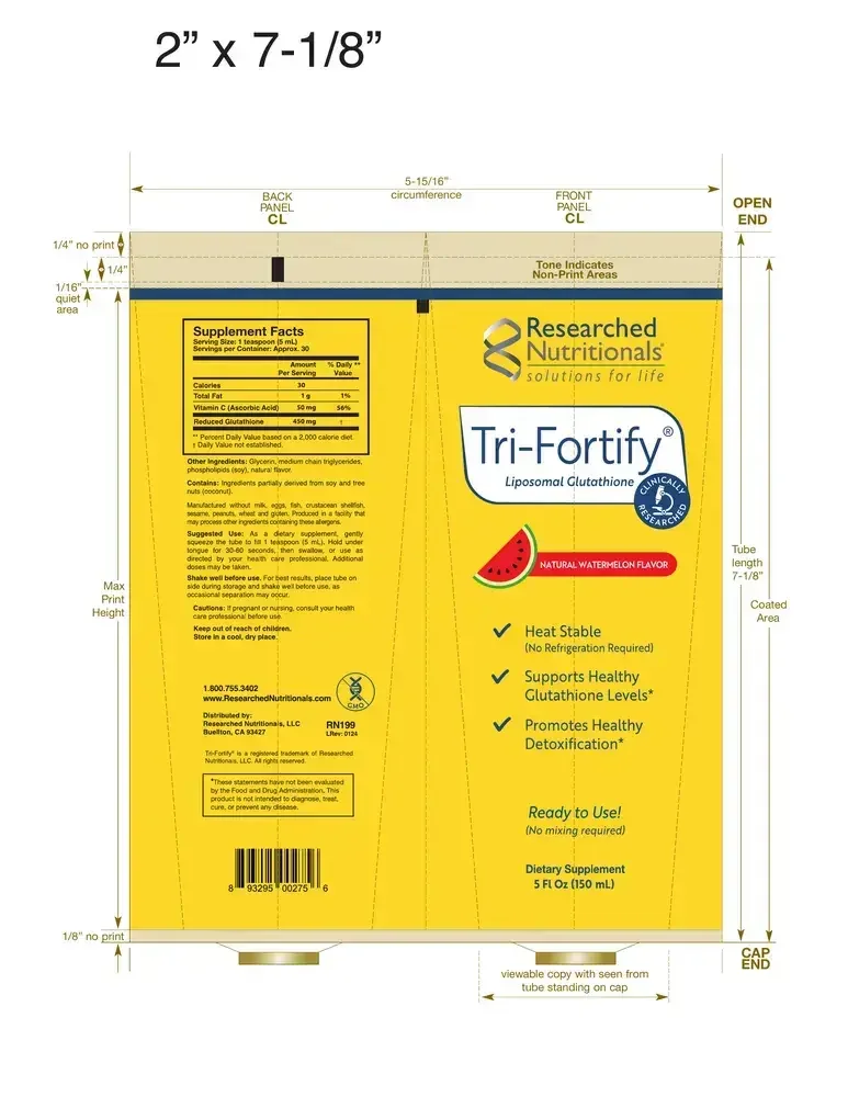 Product image for Tri-Fortify® Liposomal Glutathione Watermelon.