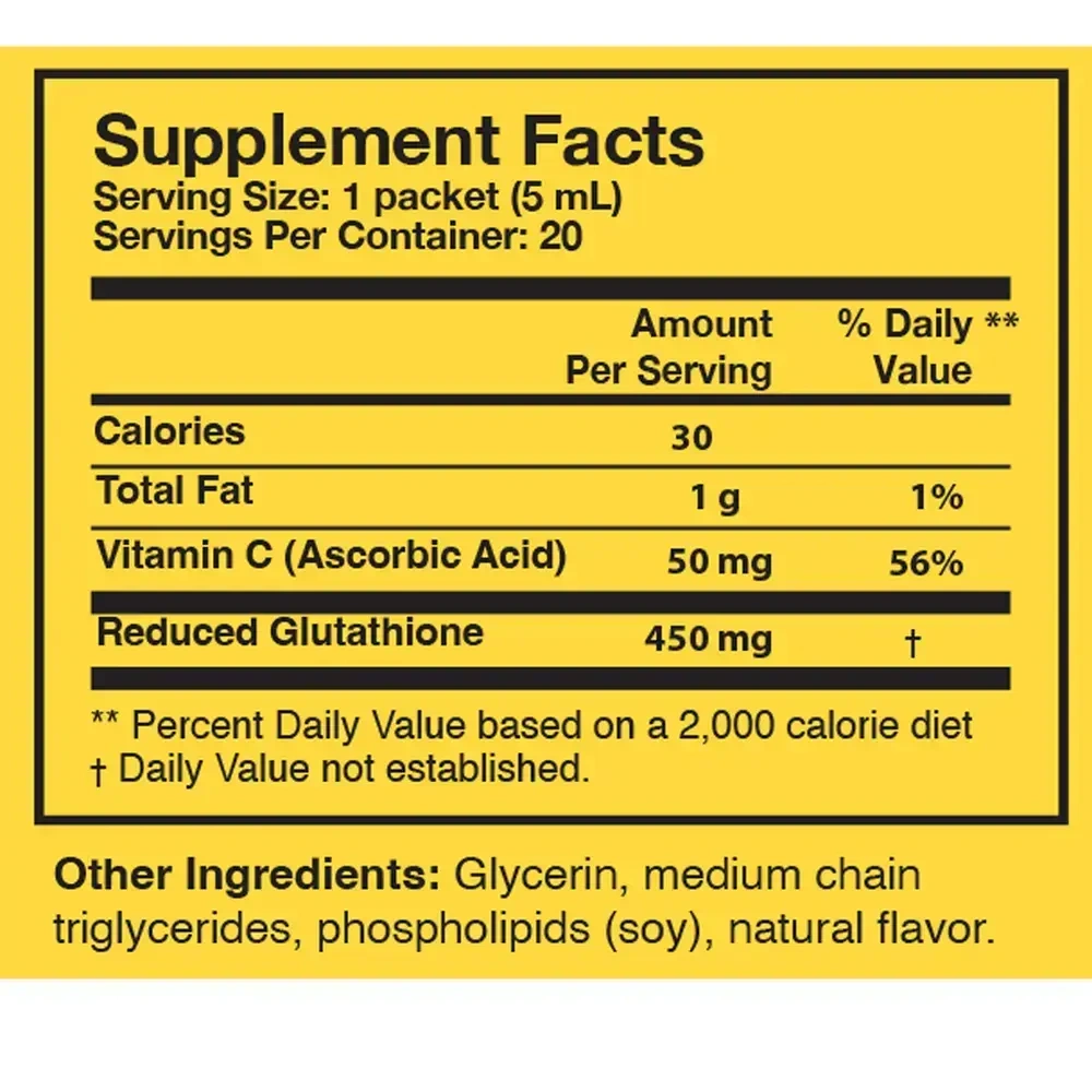 Product image for Tri-Fortify® Liposomal Glutathione Watermelon 20 pack box.