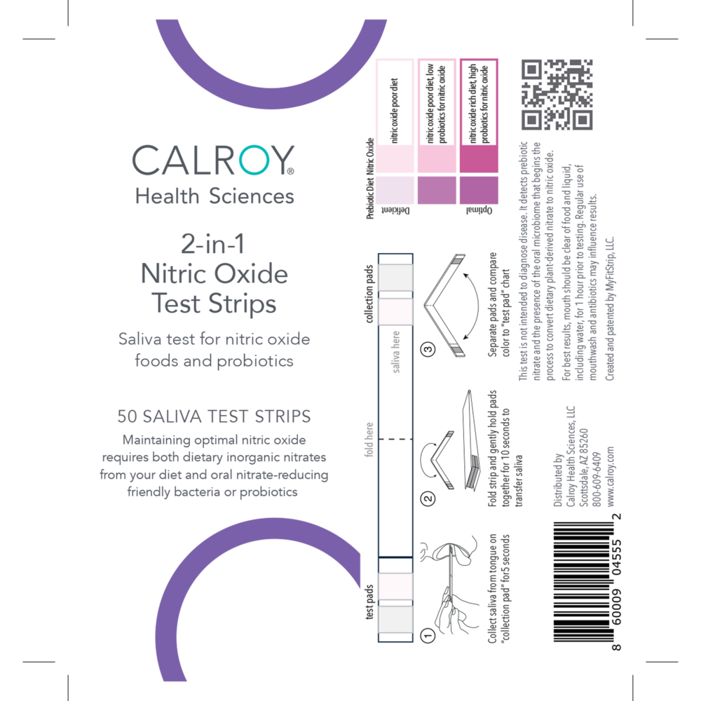 Product image for 2-in-1 Nitric Oxide + Oral Microbiome Test Strips.